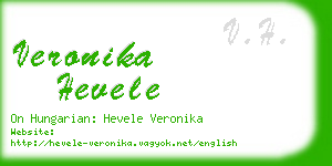 veronika hevele business card